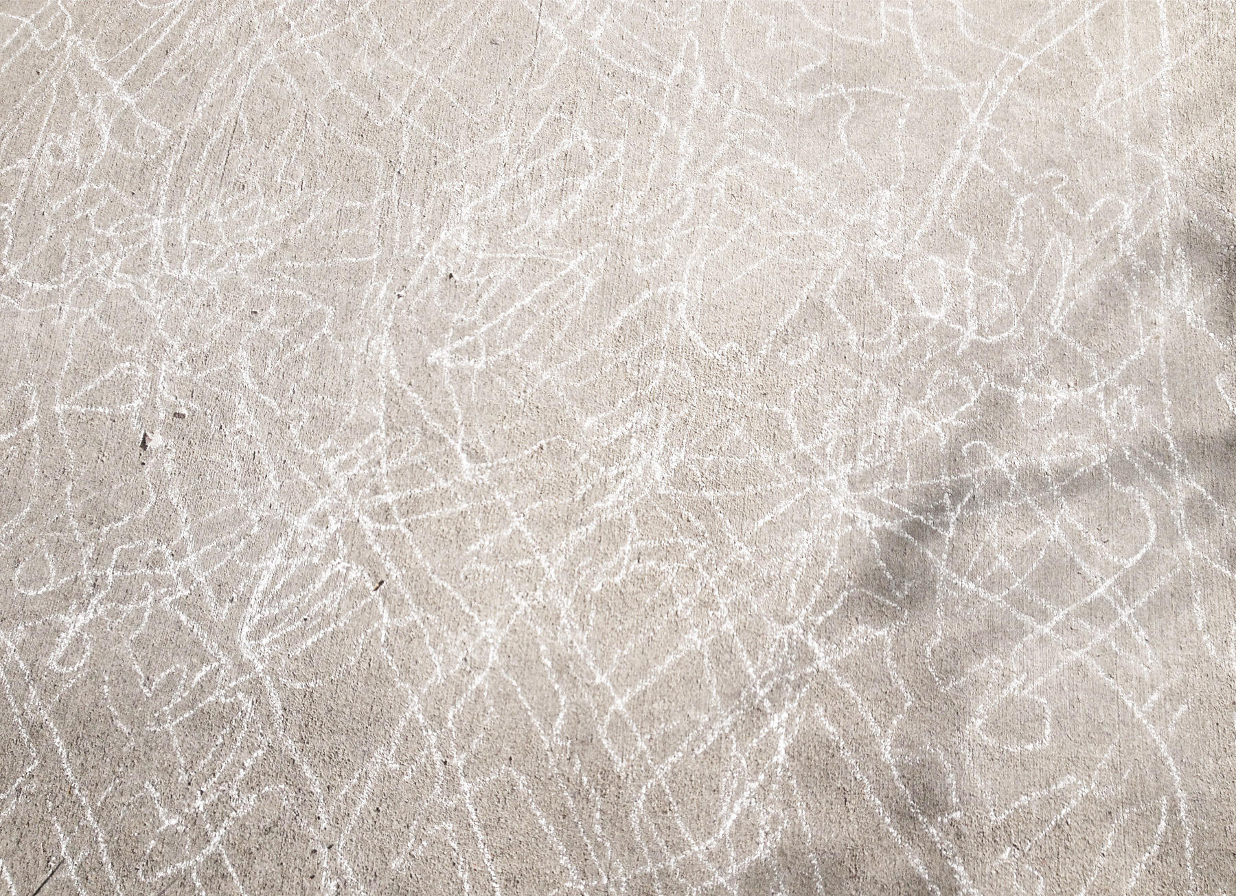 Timelapse (detail), 2015, shadows, chalk, sunlight, one hour